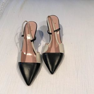 Kate Spade Leather Slingbacks